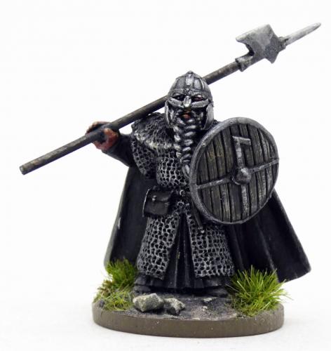 Dvergr Warlord with Heavy Weapon - Dark Dwarves / Duergar Saga Ragnarok Miniatures