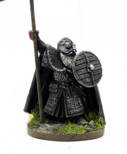 Dvergr Warlord With Spear - Dark Dwarves / Duergar Saga Ragnarok Miniatures