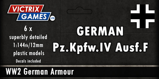 Panzer IV F German Tank WWII Victrix Miniatures