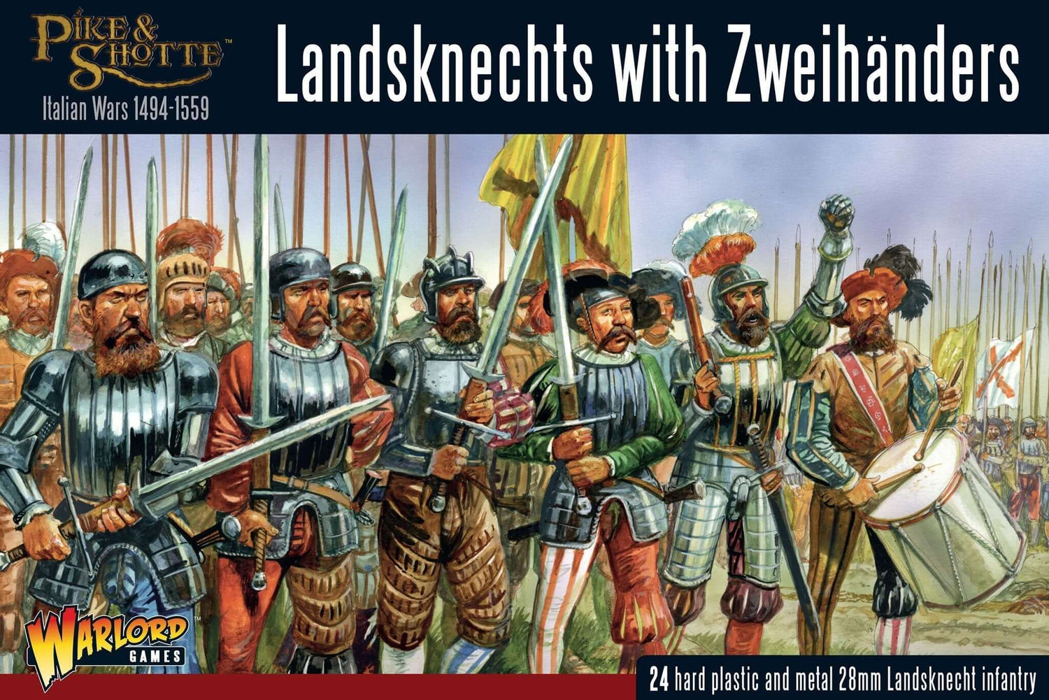 Pike & Shotte, Landsknechts with Zweihanders by Warlord