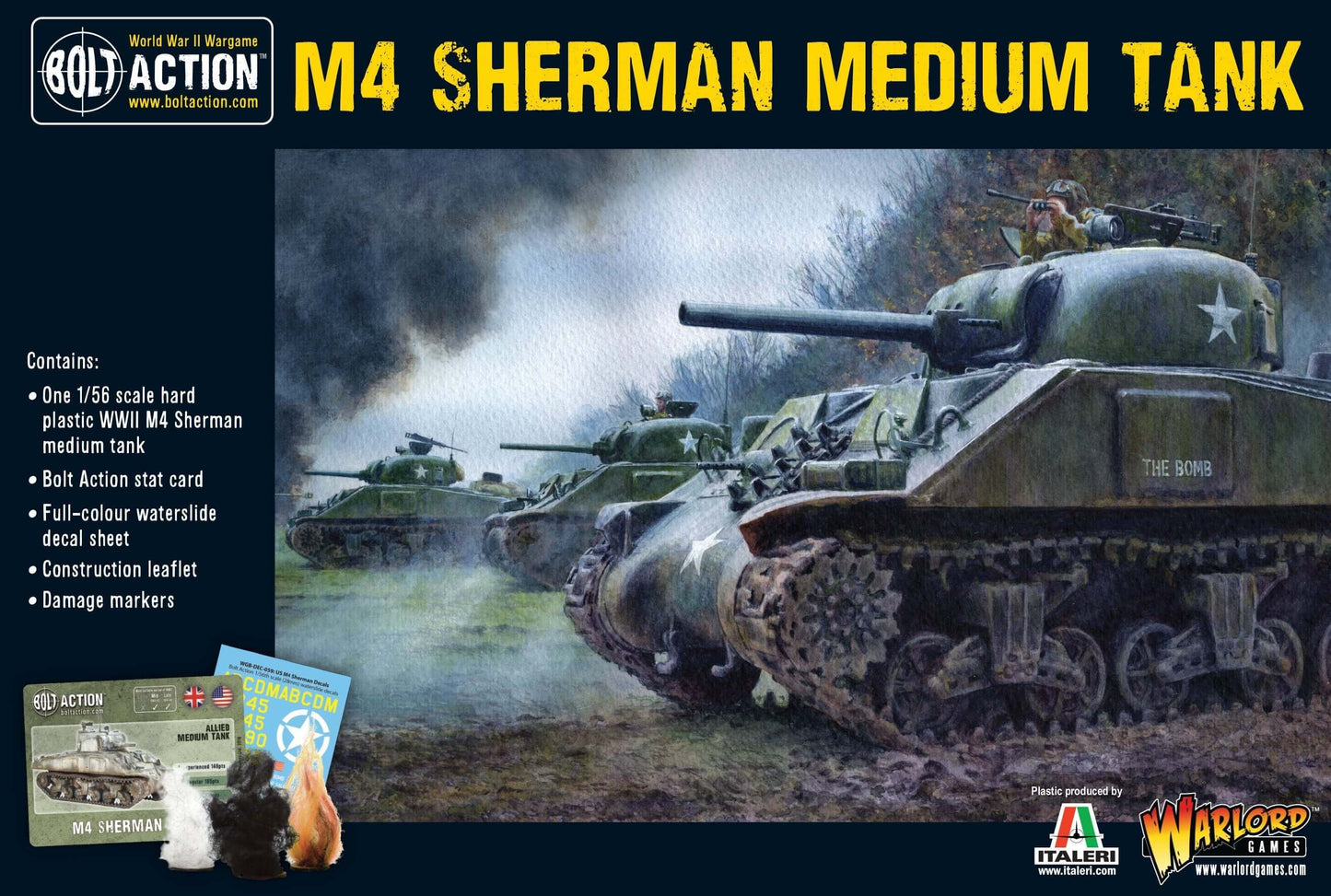 M4 Sherman medium tank USA (plastic) Bolt Action