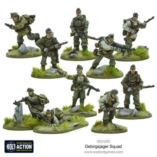 Gebirgsjager squad Bolt Action WARLORD