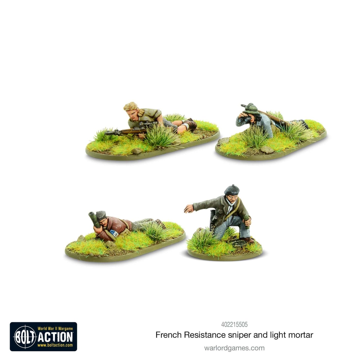 French Resistance Sniper and Light Mortar Teams Bolt Action WARLORD