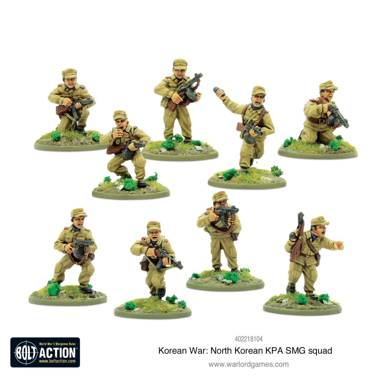 Korean War: North Korean KPA SMG squad by Bolt Action