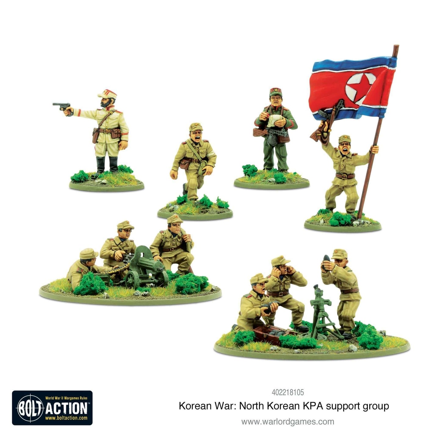 Korean War: North Korean KPA support group Bolt Action