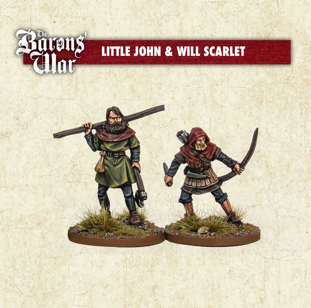 Little John & Will Scarlet Footsore medieval historical miniatures