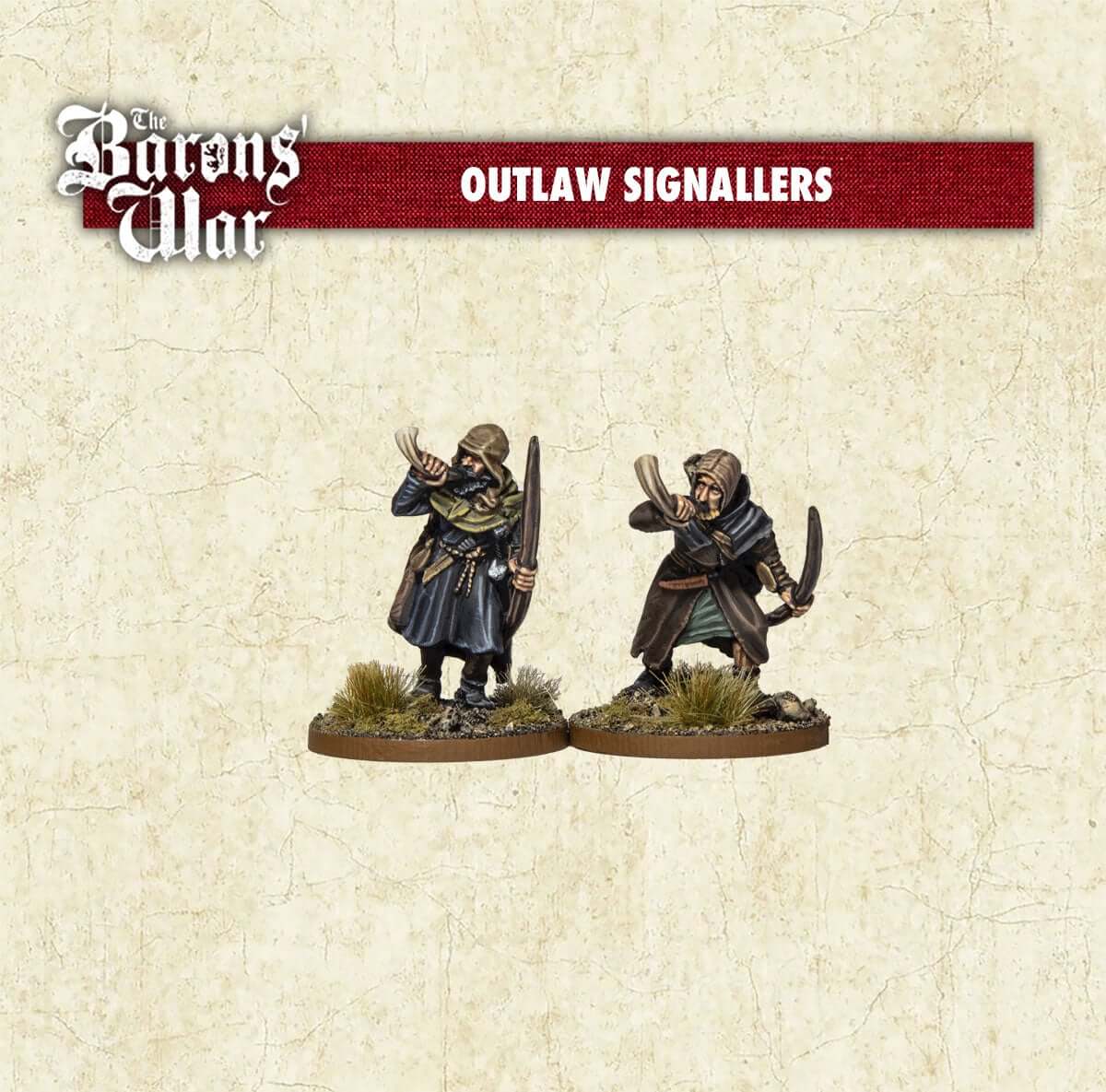 Baron's War Outlaw Signallers 28mm historical miniatures