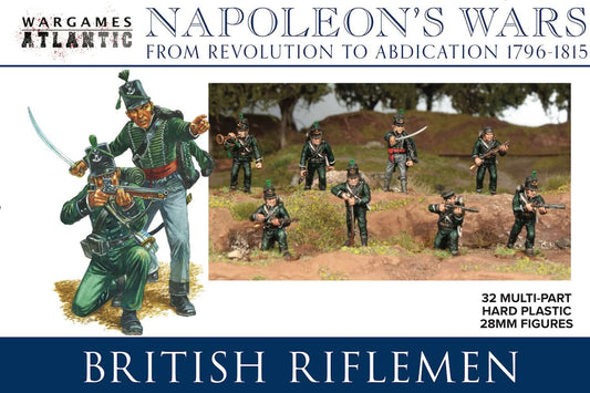 British Riflemen Napoleon's War's Wargames Atlantic