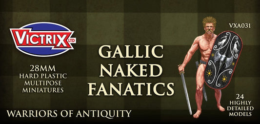 GALLIC NAKED FANATICS VICTRIX historical wargaming miniatures