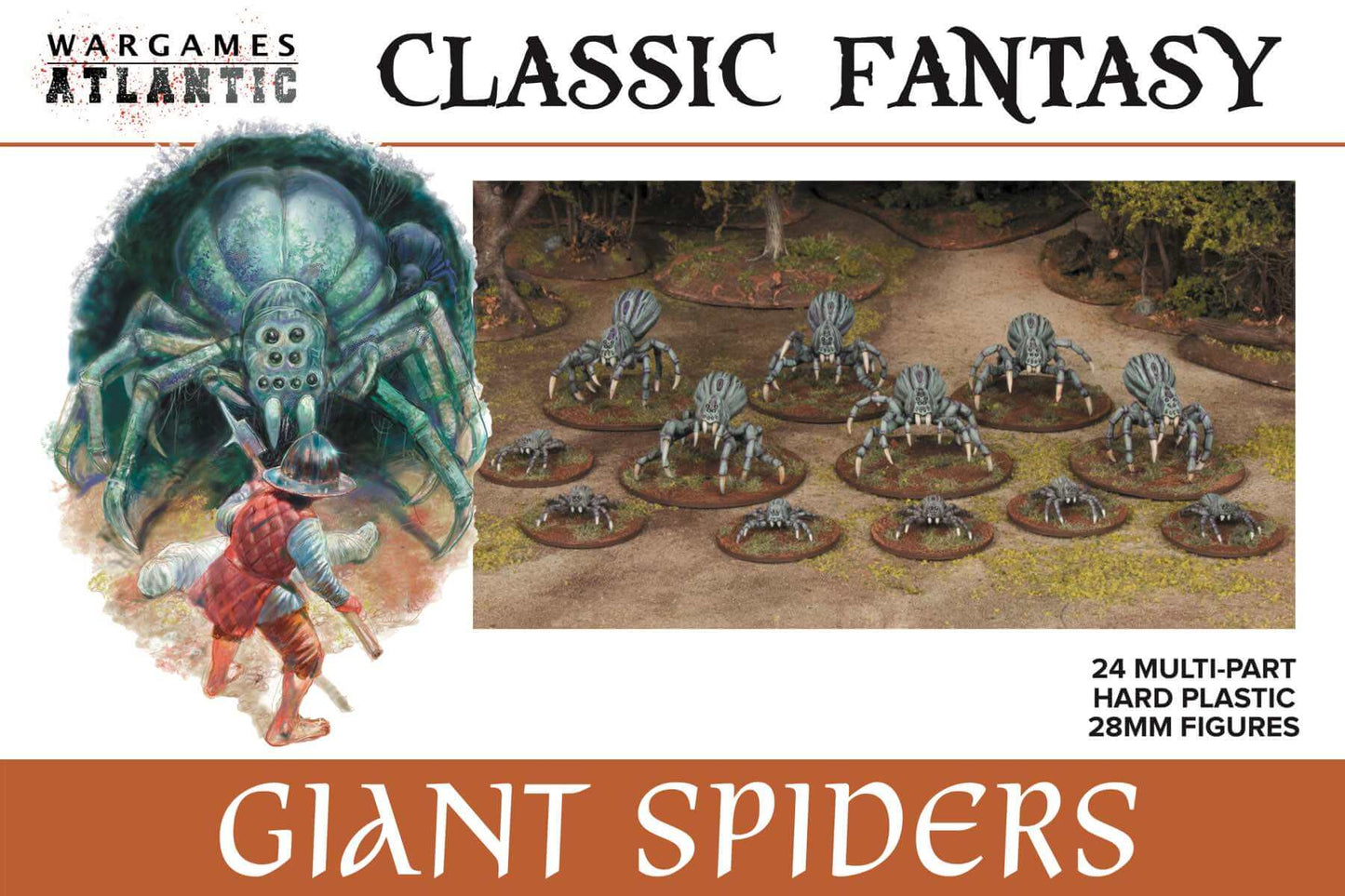 GIANT SPIDERS CLASSIC FANTASY WARGAMES ATLANTIC