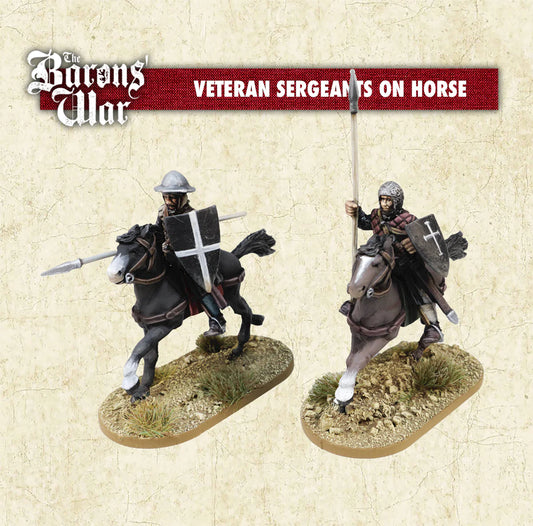Veteran Sergeants on horse: Barons War Outremer