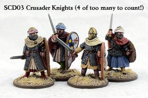 Crusader Knights on Foot (Hearthguards) (4) Saga Gripping Beast