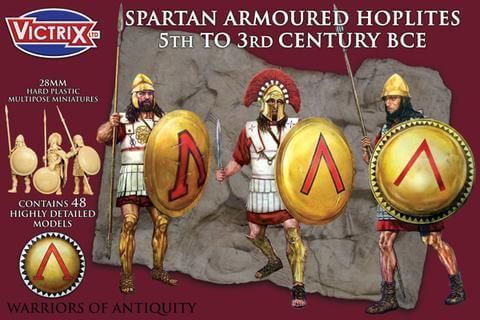 Spartan Armoured  Hoplites 5th to 3rd Century BCE Victrix historical wargaming miniatures