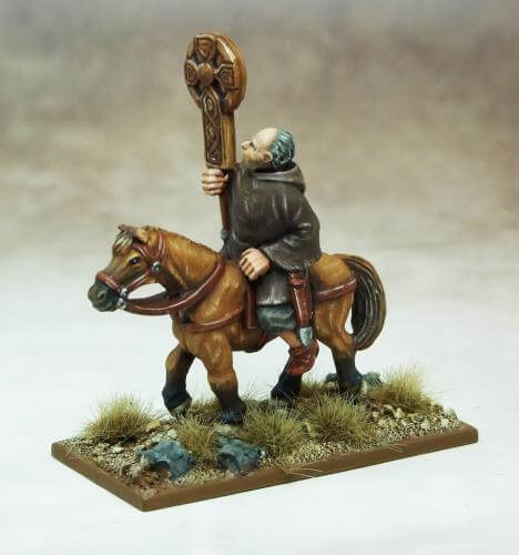 SAGA Mounted Celtic Christian Priest Gripping Beast