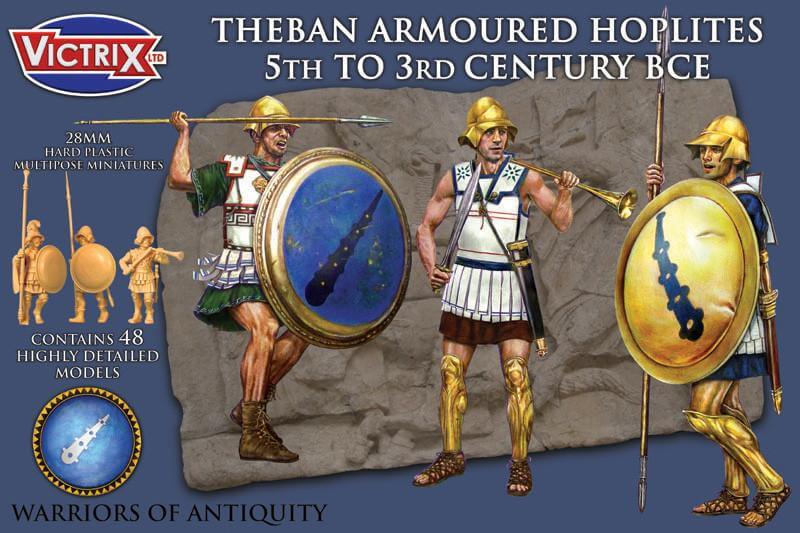 Theban Armoured Hoplites 5th to 3rd Century BCE Victrix historical wargaming miniatures
