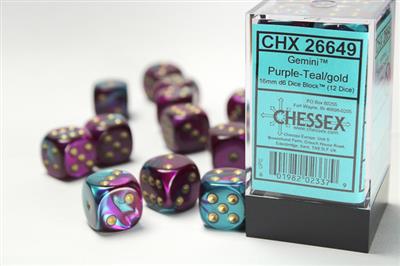 16MM D6 12 Dice (Click to see options) RPG D&D Board Game Dice
