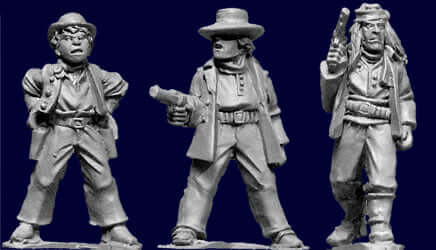 Hired guns (cowboys) Artizan miniatures