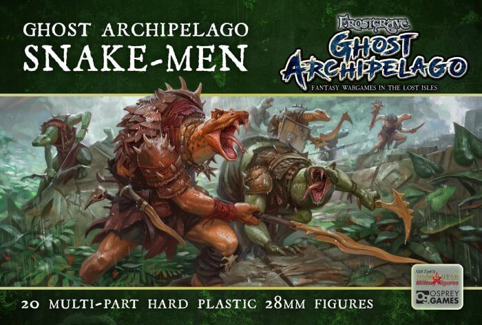 Snake-men , Ghost Archipelago, Frostgrave by Northstar 28mm Fantasy miniatures Great for Dungeons & Dragons