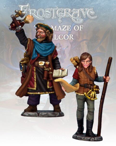 Astromancer & Apprentice Frostgrave 28mm Fantasy miniatures Great for Dungeons & Dragons
