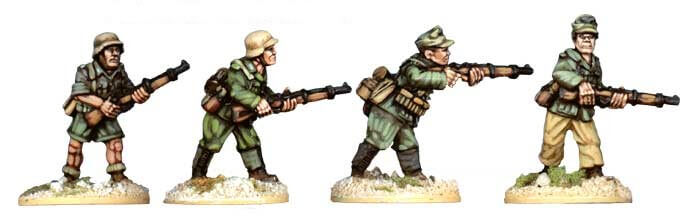 Deutsches Afrika Korps Riflemen II WWII Artizan miniatures