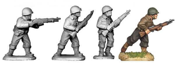 SWW302 - U.S. Riflemen I WWII Artizan miniatures