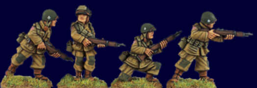 U.S. Airborne Riflemen II WWII Artizan miniatures