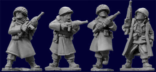 US Infantry in Greatcoats with Carbines WWII Artizan miniatures
