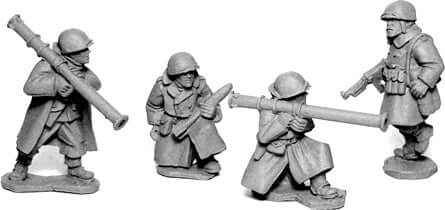 US Infantry in Greatcoats Bazooka Team WWII Artizan miniatures