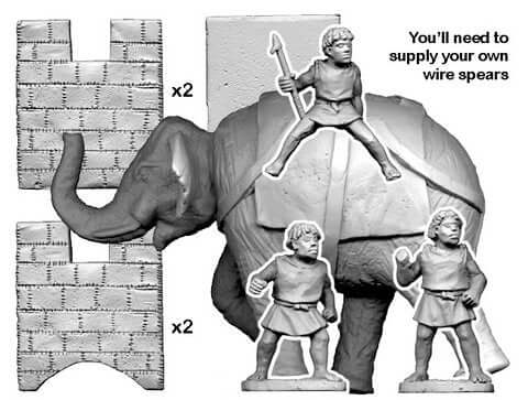 Numidian Elephant : Crusader miniatures