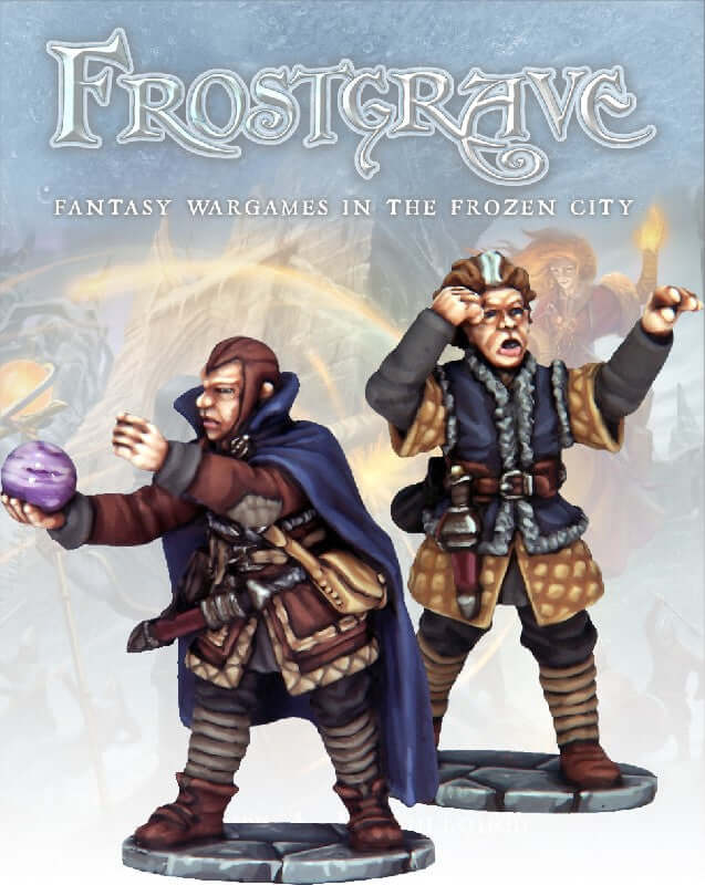 Soothsayer & Apprentice Frostgrave 28mm Fantasy miniatures Great for Dungeons & Dragons