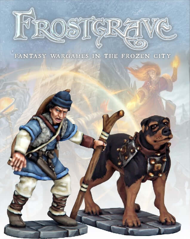Tracker & Warhound for Frostgrave by NorthStar 28mm Fantasy miniatures Great for Dungeons & Dragons
