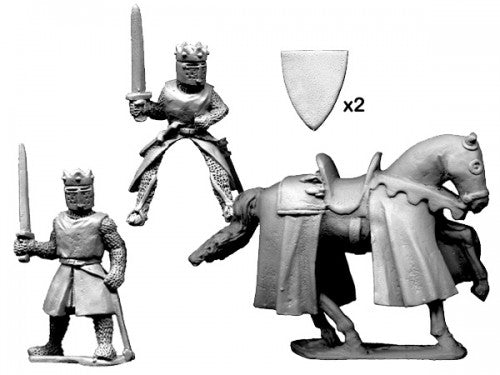 King/ Prince. Foot and Mounted. Crusader Miniatures