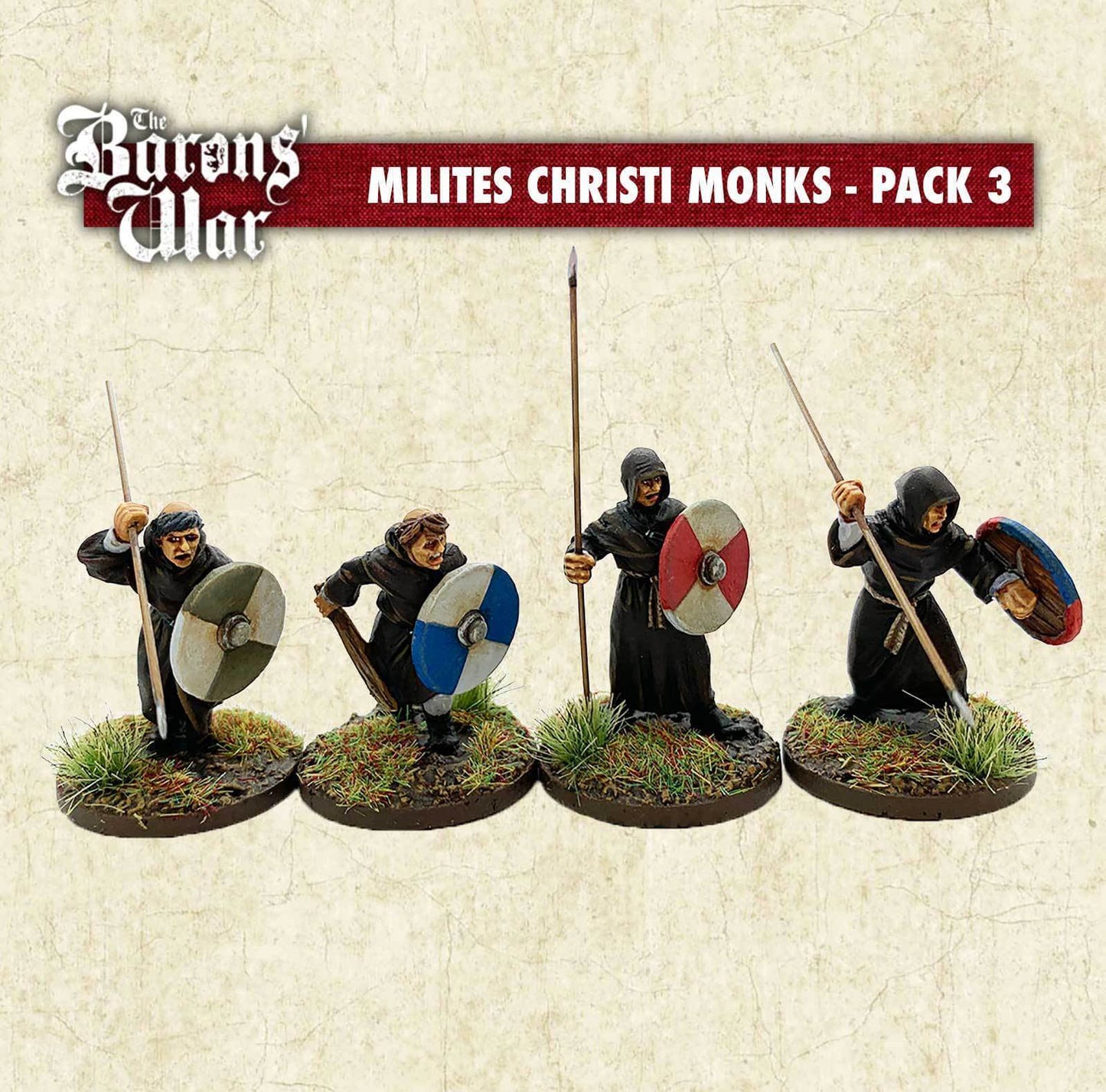 Milites Christi Monks 3 Footsore medieval historical miniatures