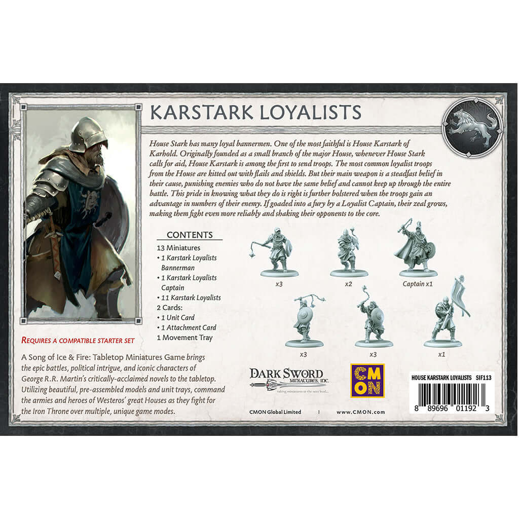 A SONG OF ICE & FIRE: KARSTARK LOYALISTS: MAY 20TH