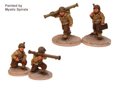 US Bazooka Teams WWII Crusader Miniatures